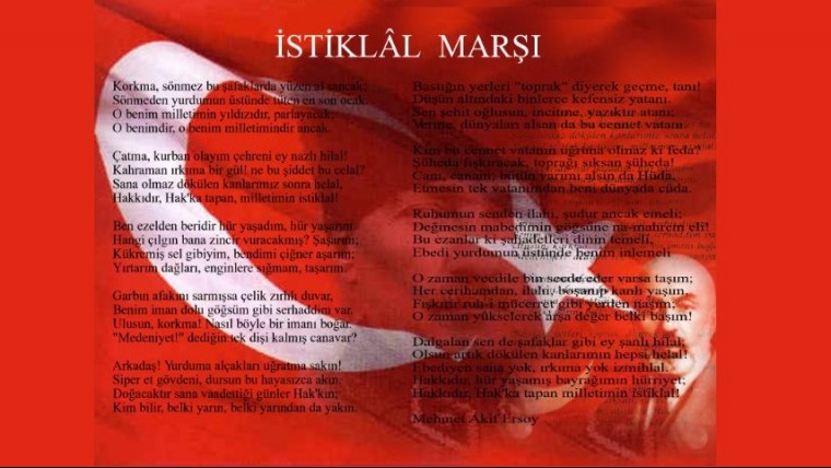 Başkanımızın İstiklâl Marşı'nın Kabulü ve Mehmet Akif ERSOY'u Anma Günü mesajı