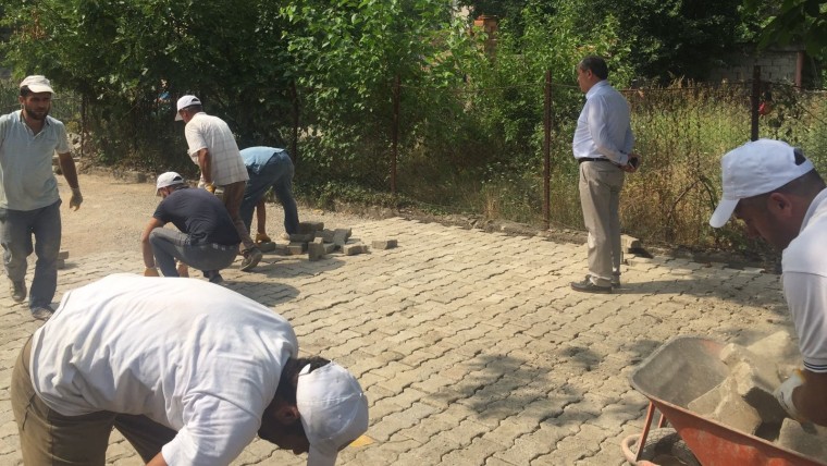 Başkanımız Mezgellerde üstyapı çalışmalarını yerinde inceledi