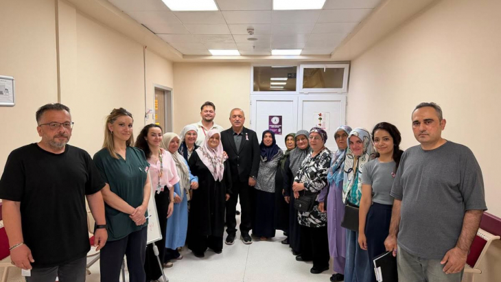 Belediye Başkanımız Sayın Hasan Hüseyin Uzun, Ulus İlçe Devlet Hastanesi’ni Ziyaret Ettii
