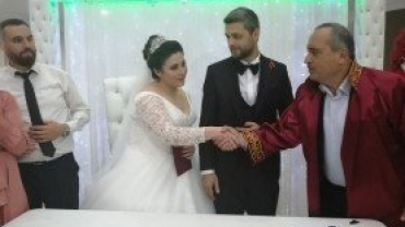 Başkanımız Gizem-Muhammet çiftinin nikahını kıydı